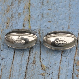 Rugby Ball Cufflinks, Hand Crafted in Fine Pewter, by William Sturt