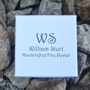 May include: White box with the text "WS William Sturt Handcrafted Fine Pewter" printed on the top.