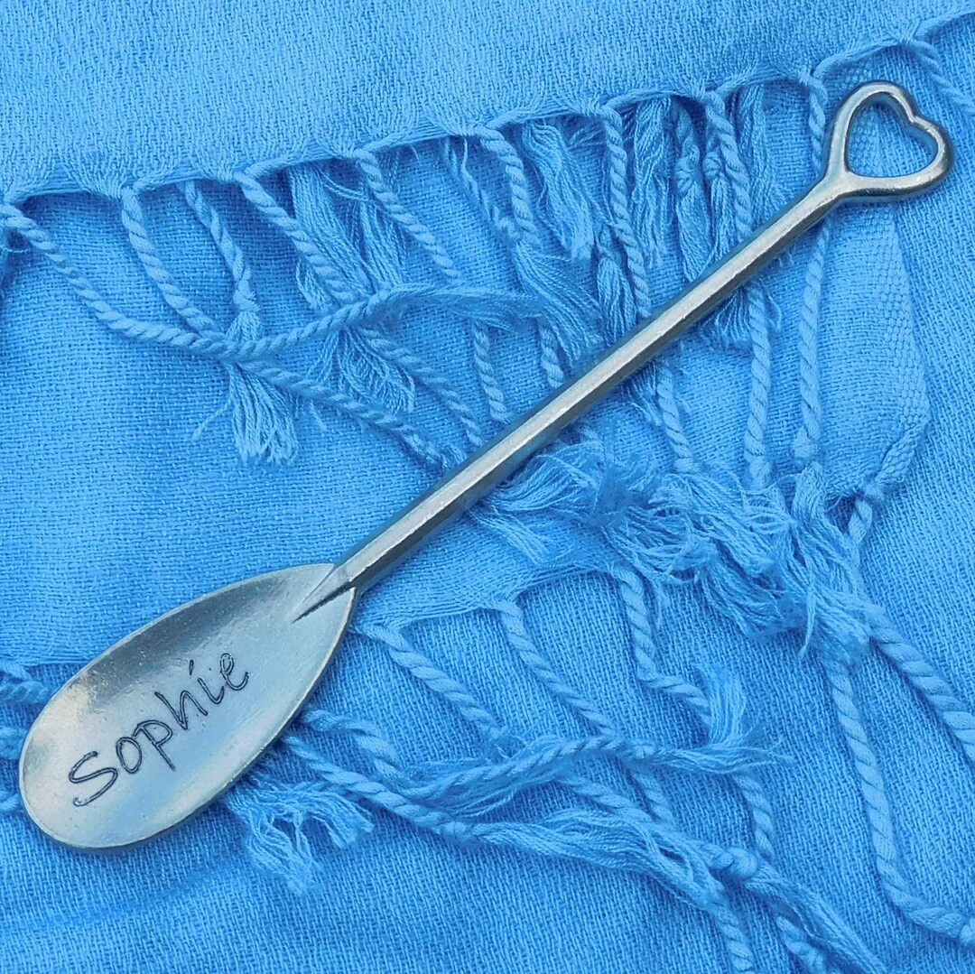 Cuillère à Sel En étain Faite Main En Forme De Cœur - Fabrication Française, Longueur 7 Cm, Coffret Cadeau