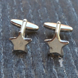 Boutons de Manchette Étoile, Fabrication Artisanale Francaise par William Sturt, des Etains de Jumilhac