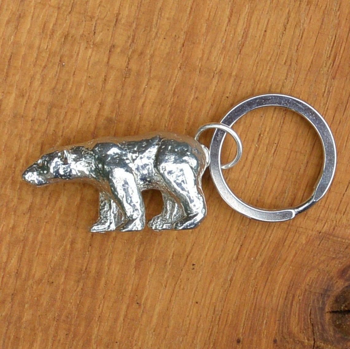 Polar Bear Keyring Polar Bear Keychain Handmade by William Etsy