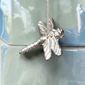 Dragonfly Light Pull, Handcast Pewter, Polished Finish