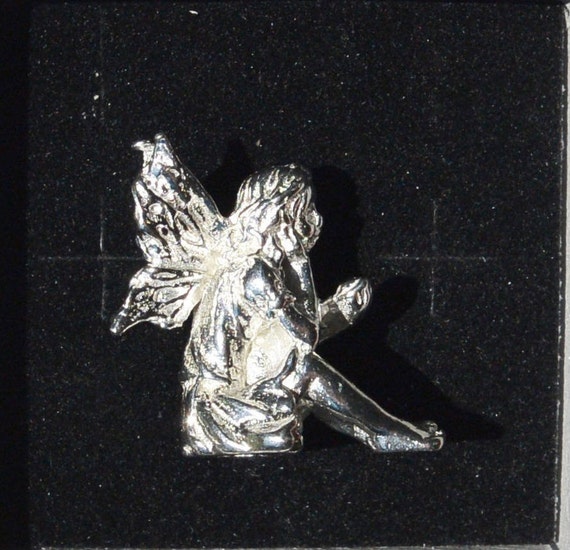 STEEL FAIRIES　FEWMANY スチールフェアリーズ　フューメニー Miniature Fairy, Fairy Figurine, Viola, Handmade, in Fine Pewter