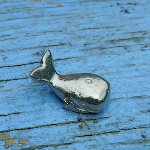 Whale Figurine, Handmade, in Fine Pewter, by William Sturt