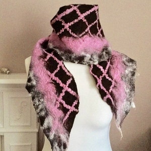 Softest Merino Wool Scarf   Felted Merino Wool Neck Warmer  Merino Wool Little Scarf
