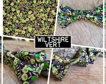 Collection "wiltshire vert" noeud papillon adulte-ado-enfant-bébé pochette homme