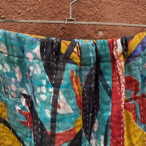 Vintage Kantha couette coton fait main floral bohème enfants sac de Vintage Kantha couette coton fait main floral bohème enfants sac de
