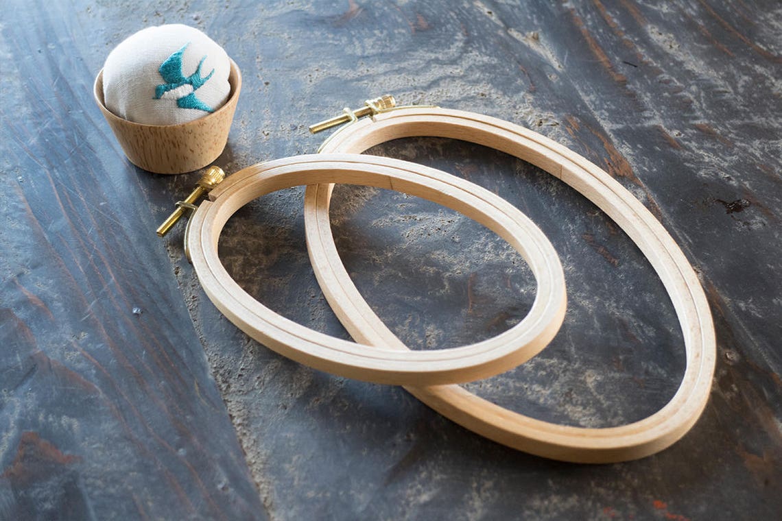 Oval embroidery hoop large 13 x 21 cm 5 x 8  etsy Oval embroidery hoop large 13 x 21 cm 5 x 8  etsy