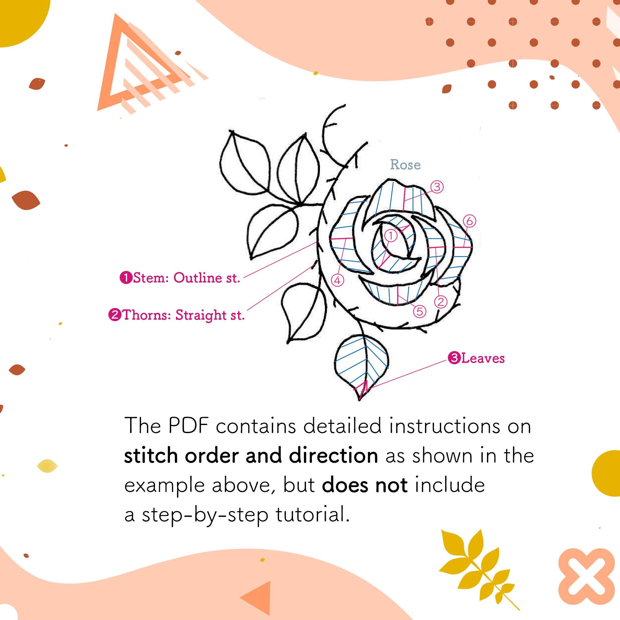 Runzel | Embroidery Pattern Pdf | Embroidery Guide | - Etsy
