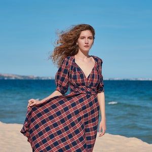 cotton fit and flare summer dresses Stripe Sundress: Dress Linen dress Color:Light Sky Blue sale_laborday_d30_2026 lisa123marie's Wedding Guest💃🏻 Collection Chlorine Bleach When Needed