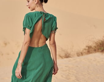 princess polly baby blue dress A Line Green Satin Backless Long Prom Dresses, A Line Green Satin Back –  morievent