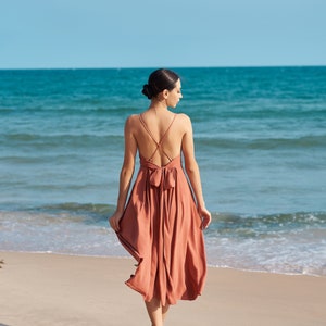 Criss cross back summer dress best sale