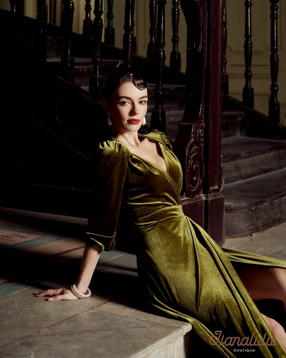 back tie satin dress