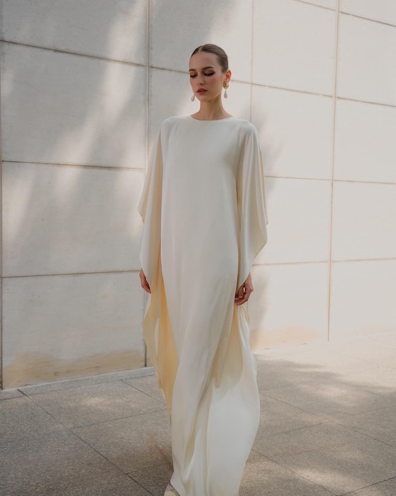 Silk Satin Maxi Slip Dress: Open Back, Bareback Gown - Etsy