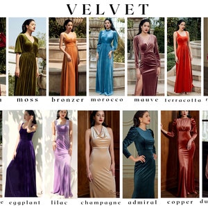 Velvet Dress-Women Velvet Long Floor Length Women Dress-Velvet Maxi Open Back Backless-Velvet Dress Long Sleeve Floor Length-Velvet Women Bild 7