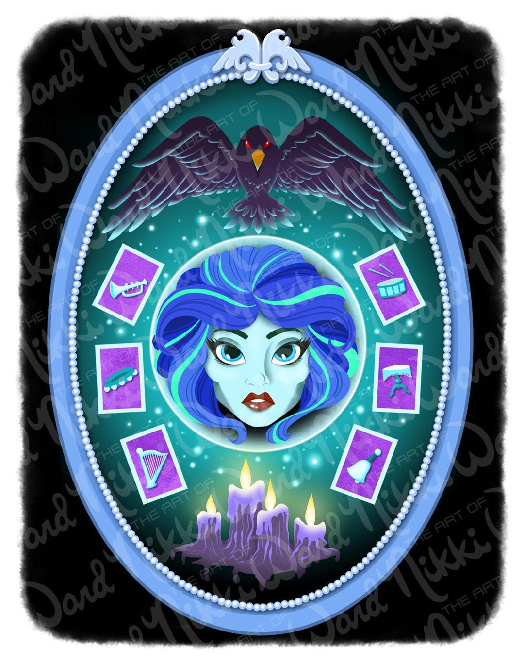 Lovely Leota Haunted Mansion Art Print - Etsy