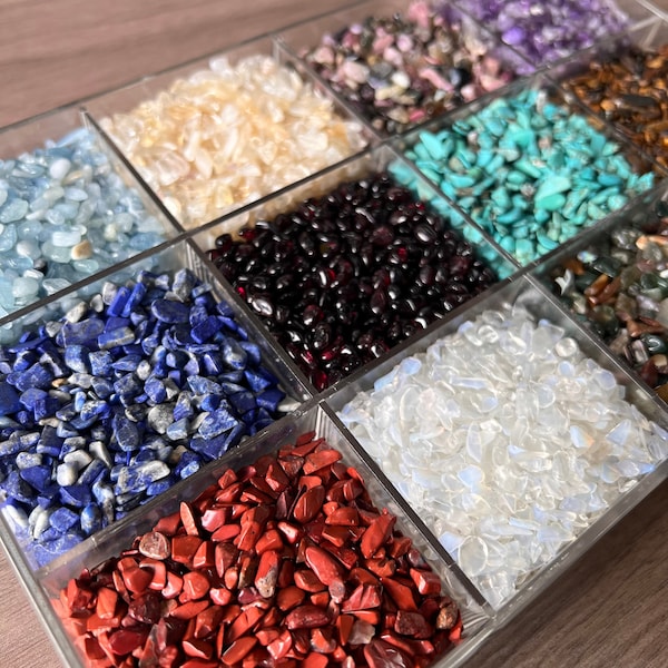 Mini Crystal Chips, Undrilled Gemstone Chips Bulk, Irregular No Hole Crystal Beads Lot, Chakra Crystal, Wholesale Crystal