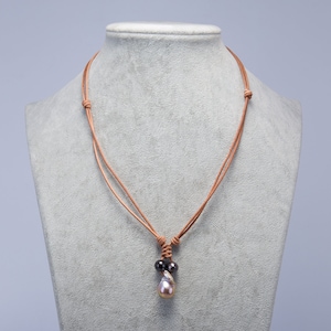 Pearl Necklace, Freshwater Pearl Necklace, Black Pearl Necklace, Baroque Pearl, Handmade Necklace