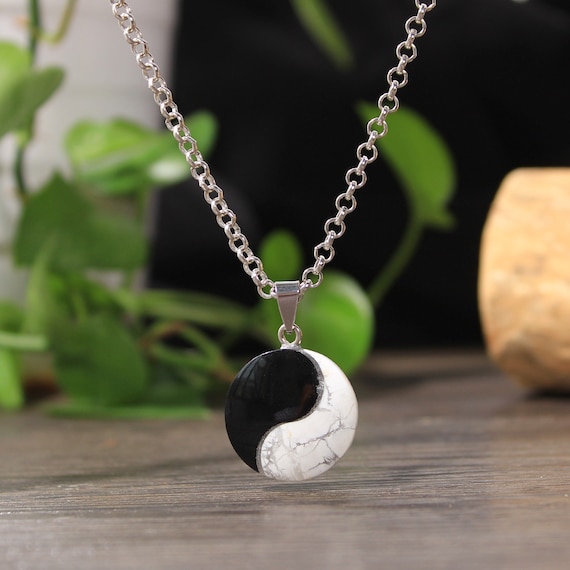 Obsidian yin deals yang pendant