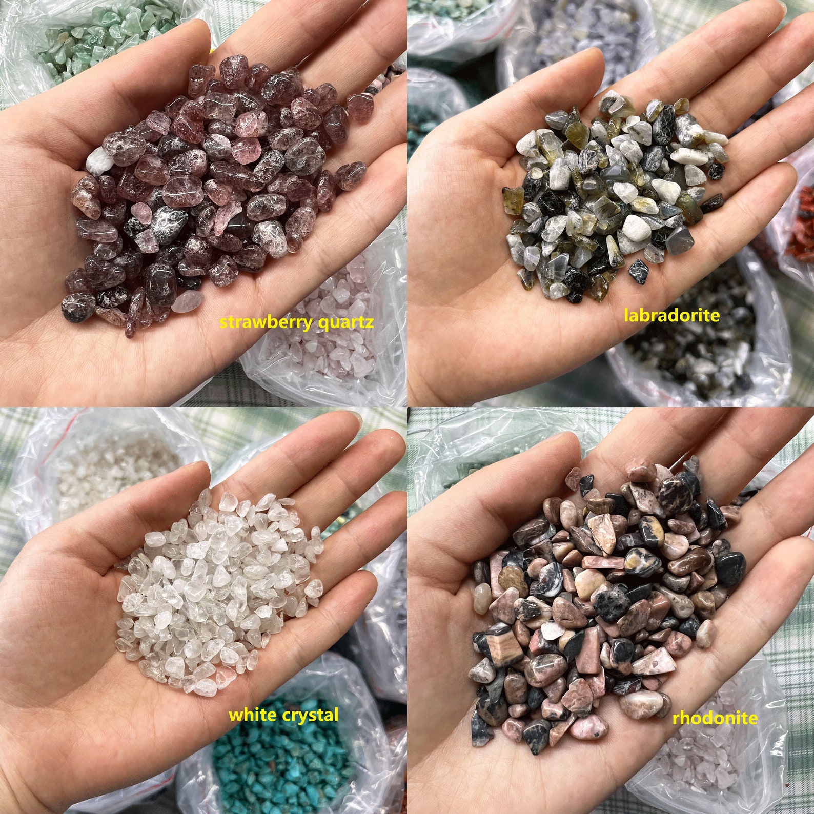 Wholesale Crystal Chips Undrilled Gemstone Chips Bulk Etsy UK