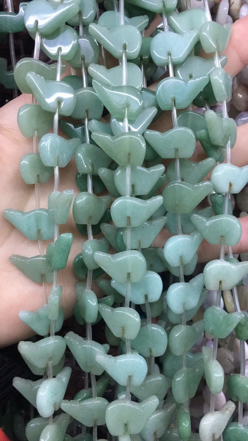 Green aventurine 12*18mm Zuni Bear Gemstone Beads Full Strand Wholesale