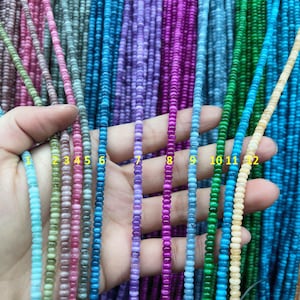2x4mm Multi Gemstone Rondelle Beads, Rainbow Rondelle Beads for Making Jewelry Wholesale