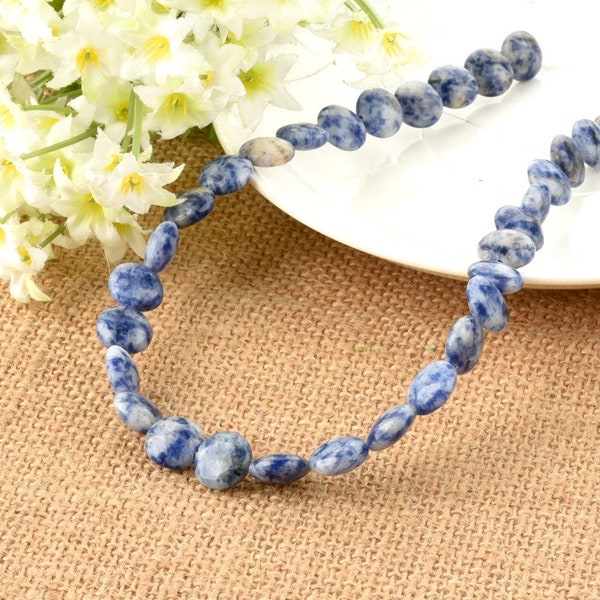 Natural Sodalite Flat Round Circle 12mm for DIY Jewelry Making