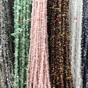 Mini Crystal Chip Bead Strand, Gemstone Chip Beads Bulk, Drilled Crystal Chips for Jewelry Making, DIY Jewelry, Crystal Gift, Wholesale, 32&quot;