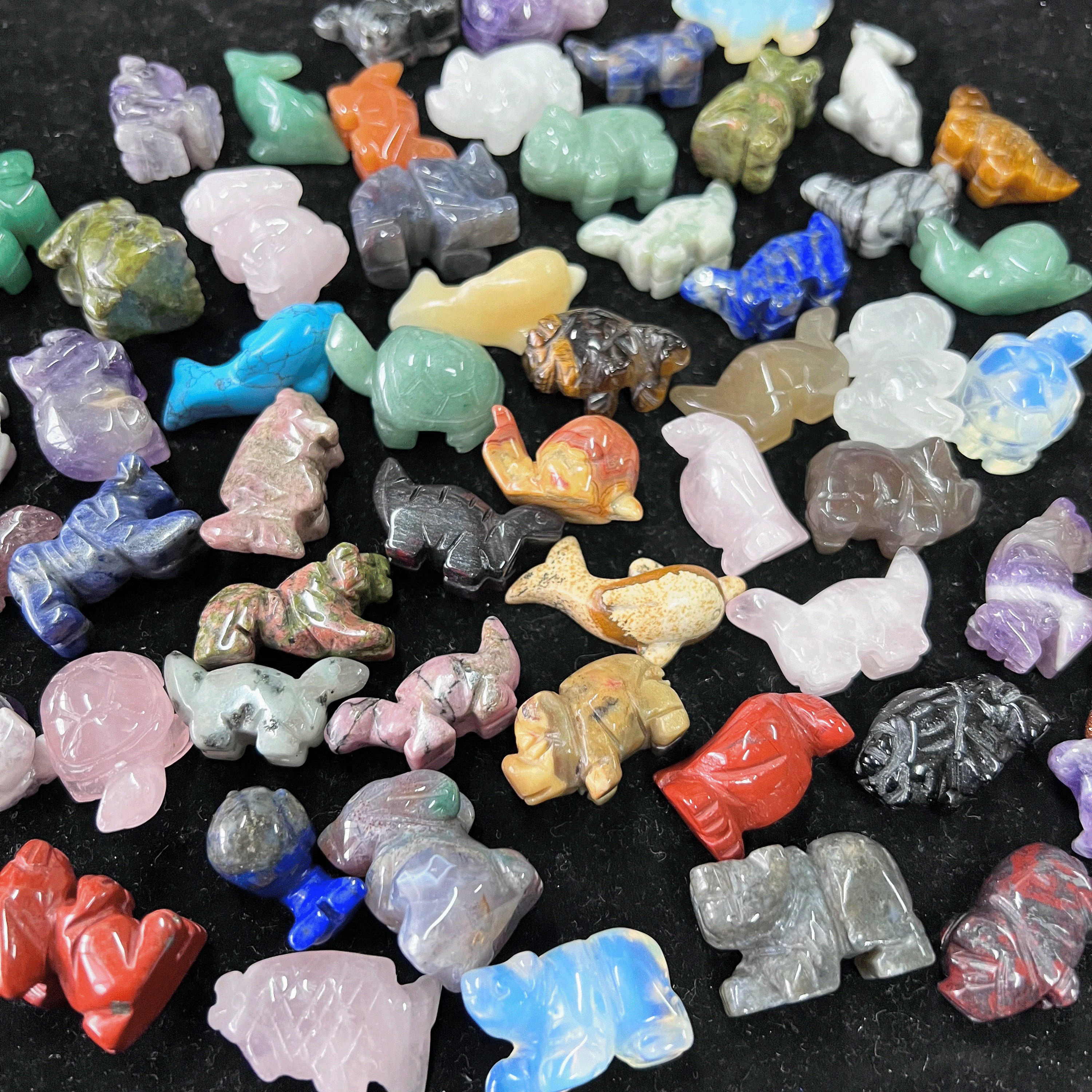 Mini Crystal Objects Mini Crystal Animal Carving, Mystery Crystal, Surprise Crystal, Mini ...