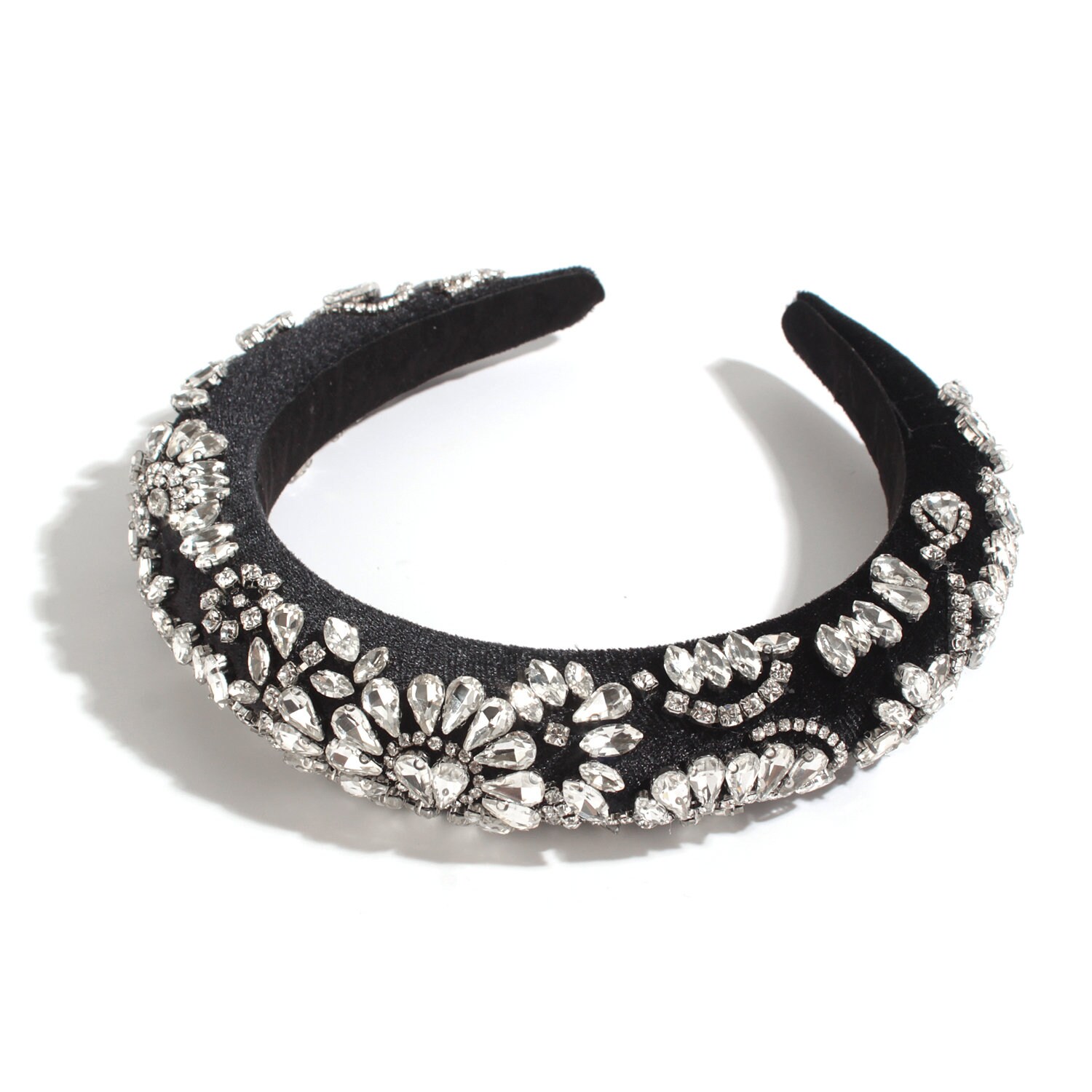 Shiny Rhinestone Headband Sparkly Crystal Wide Hairband Etsy