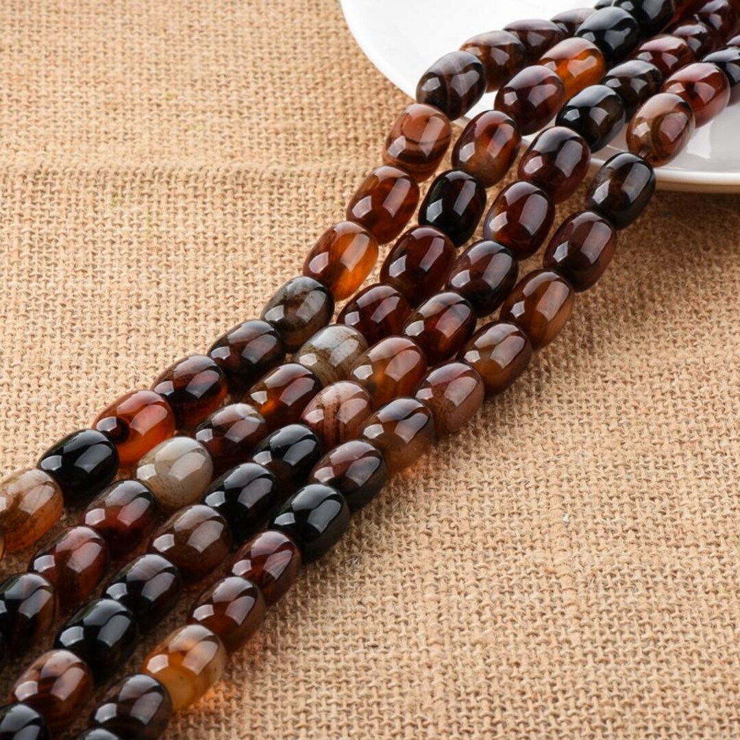 Lot De 40 Perles En Bois Forme Tonneau - Dimensions 17x16 Mm - Pour Création De Bijoux