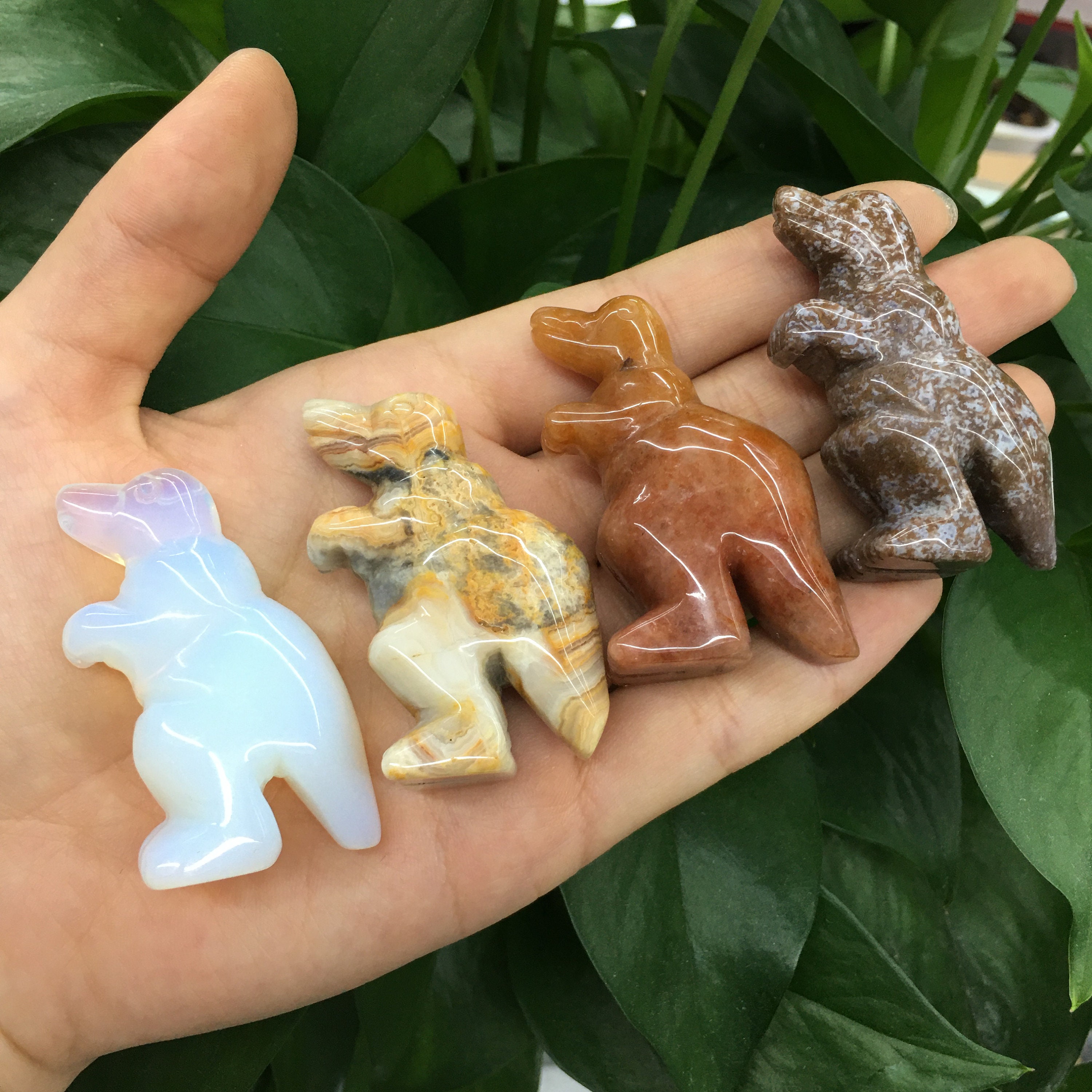 3 nch Large Dnosaur Home Decor , Healng Chakra Crystal Gemstone