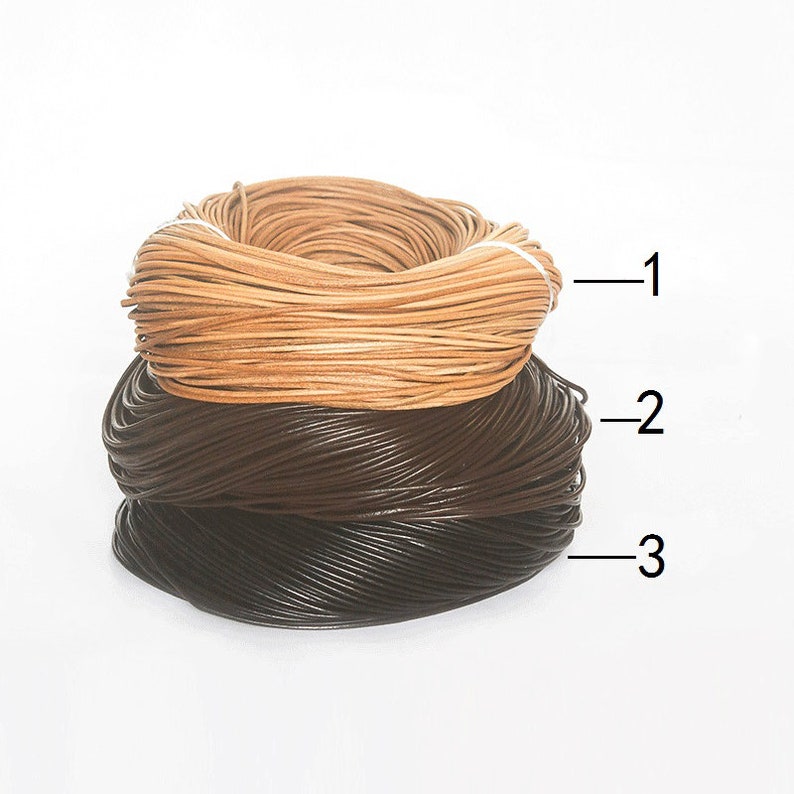 ADJUSTABLE LEATHER PEARL Choker Necklace Slide Closure Real Etsy