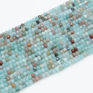 6*5mm quartz rainbow blue quartz one strand Colorful Rainbow quartz Faceted Rondelles, sold as 1 strand