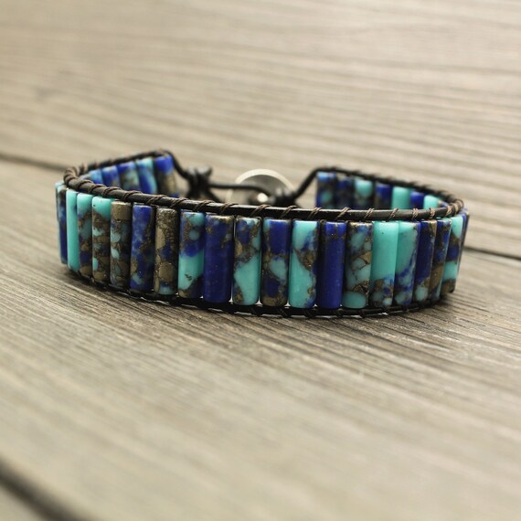 Bracciale Avvolgente Di Guarigione E Protezione Turchese - Selina - Foto 3