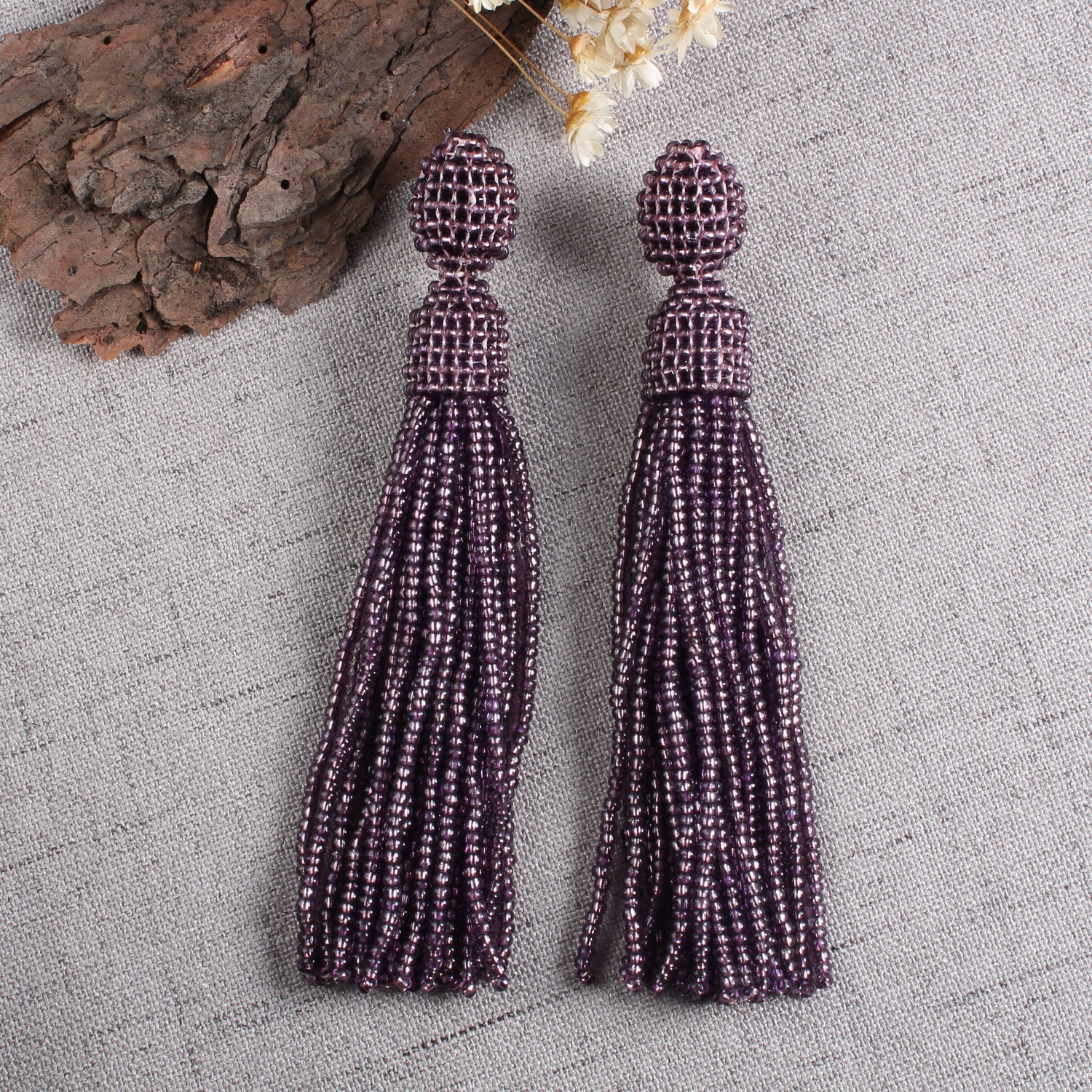 Oscar de la sale renta tassel earrings