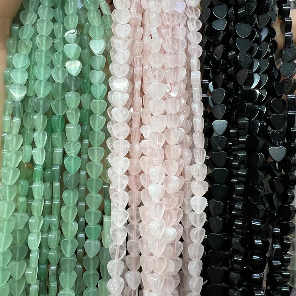 Multiple 6mm Heart Beads 6mm Love Heart Loose Beads Full Strand Wholesale