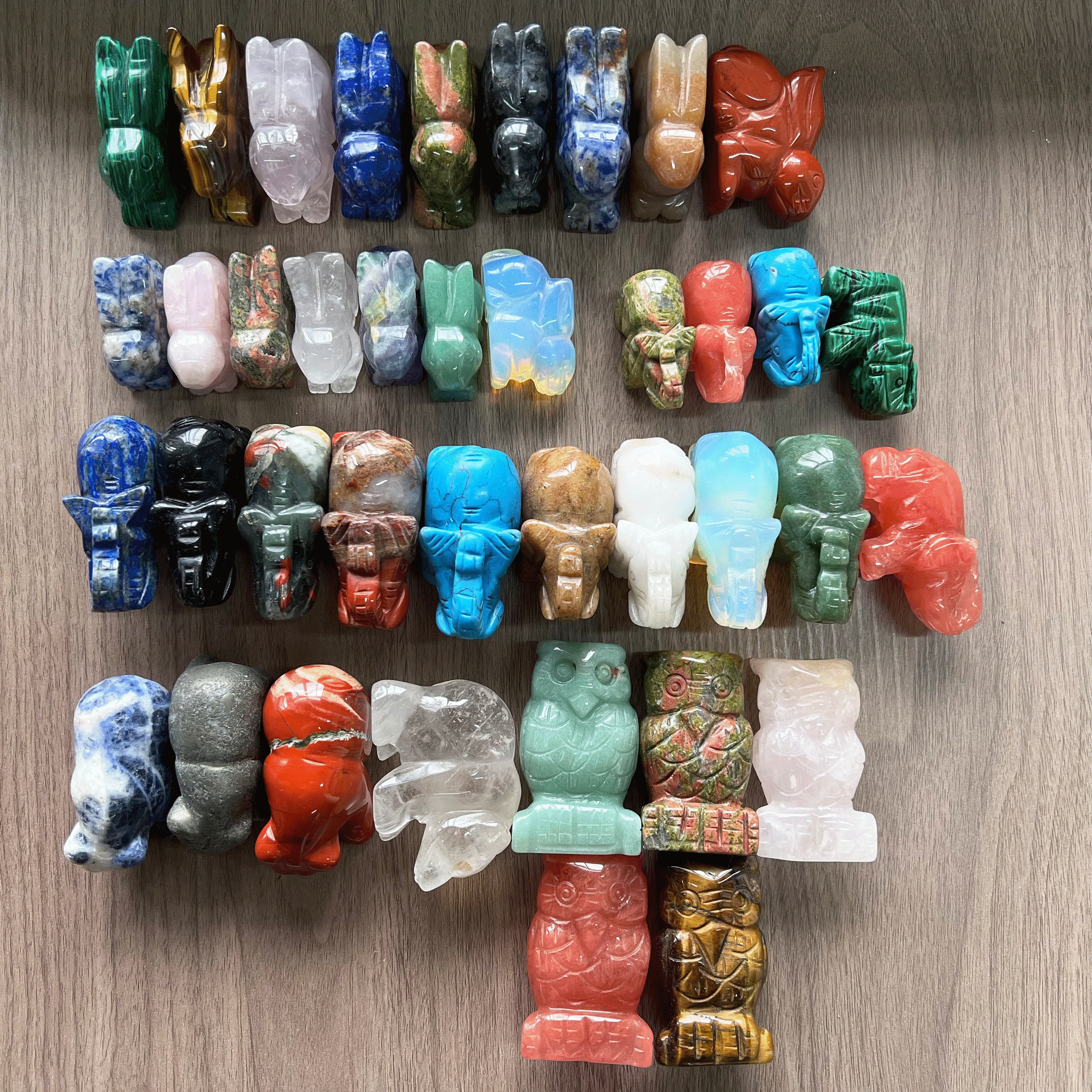 Carved gemstone sale