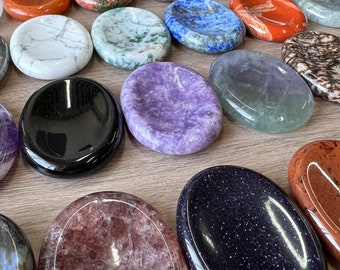 Crystal Worry Stone, Anxiety Relief Crystal, Pocket Stone, Energy Crystal, Healing Crystal Gift, Meditation Crystal, Wholesale Crystal