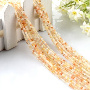 One Strand 3mm Yellow Jade Round Beads Smooth Beads Wholesale