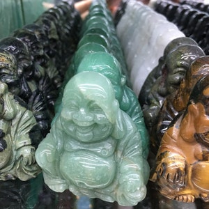 2&quot; Crystal Buddha Statue, Hand Carved Gemstone Ornaments, Home Decoration, Crystal Gift, Mini Buddha Figurine, Religion, Bless, Wholesale