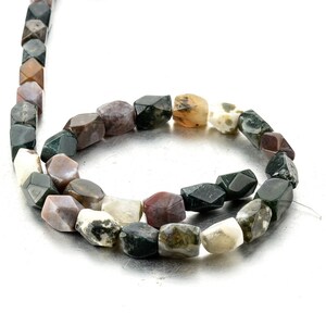 Indische Achat Trommel Perlen Facettierte Nugget Perlen 8*10mm