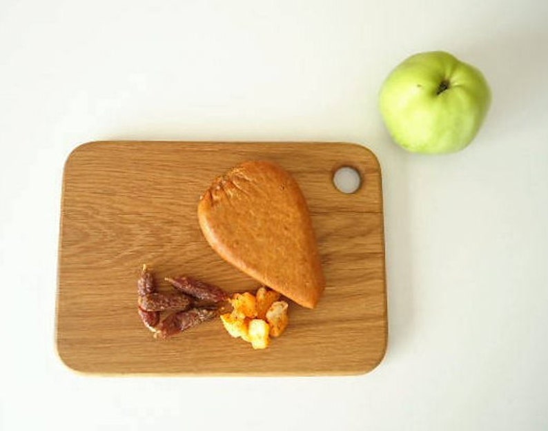 Natural Oak Cutting Board Serving Plate Tray Snacks Starter Plate Tray Size Approx 11.8 in x 8.5 in or 30 cm x 21.5 cm Gift Idea