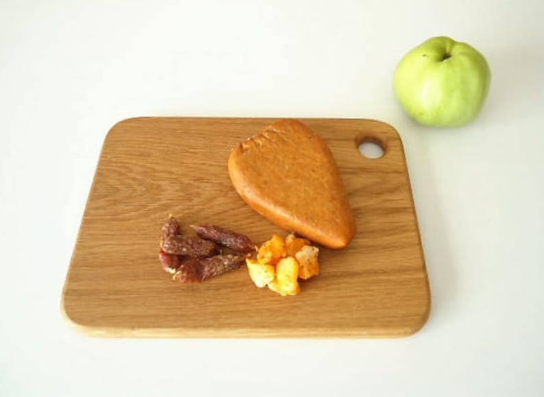 Natural Oak Cutting Board Serving Plate Tray Snacks Starter Plate Tray Size Approx 11.8 in x 8.5 in or 30 cm x 21.5 cm Gift Idea
