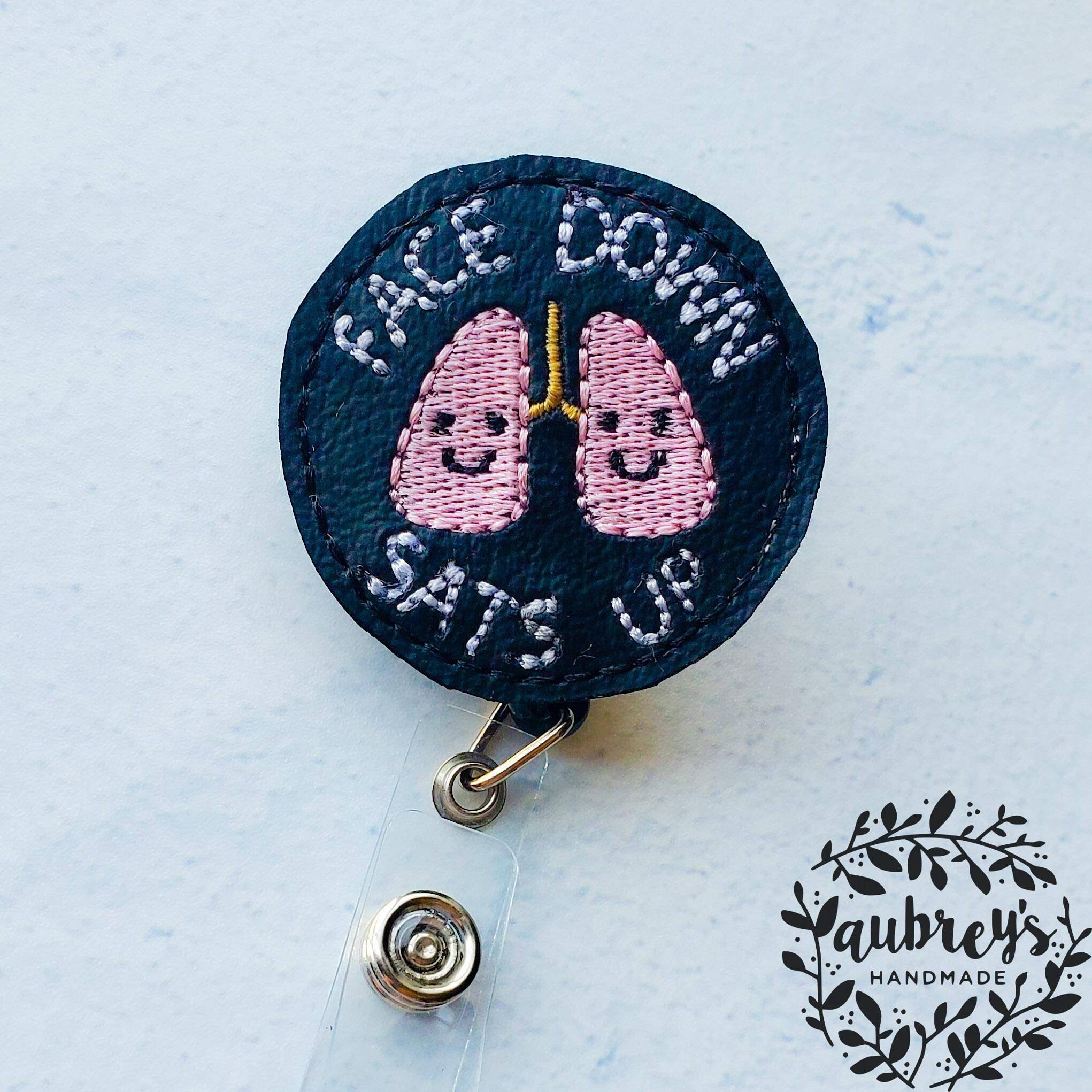 Face Down Sats up Badge Etsy