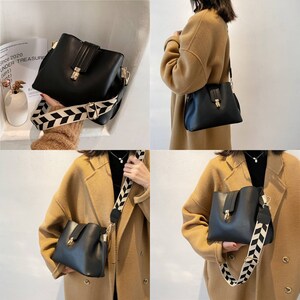 2023 New Popular Women's Leather Bag Fashion Commute One Shoulder Crossbody  Bags Korean Elegant Ladies Square Handbags