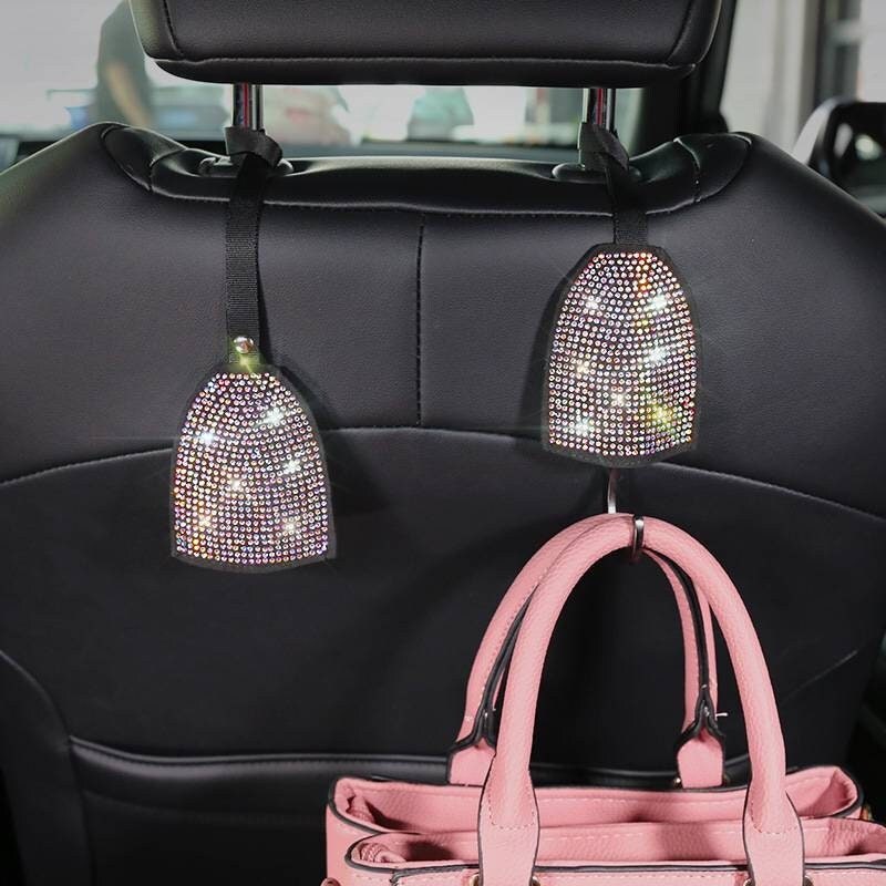 Damocles Car Net Pocket Large Adjustable Buckle Strap Car Seat Bag Holder  Car Mesh Purse Holder Between Seats