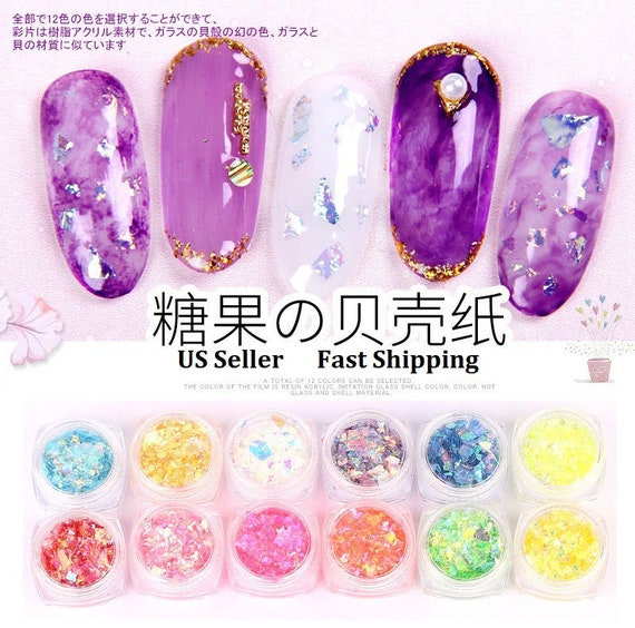 4g New 3d 13 Color Options Gold Silver Ab Thin Rainbow Shiny Etsy