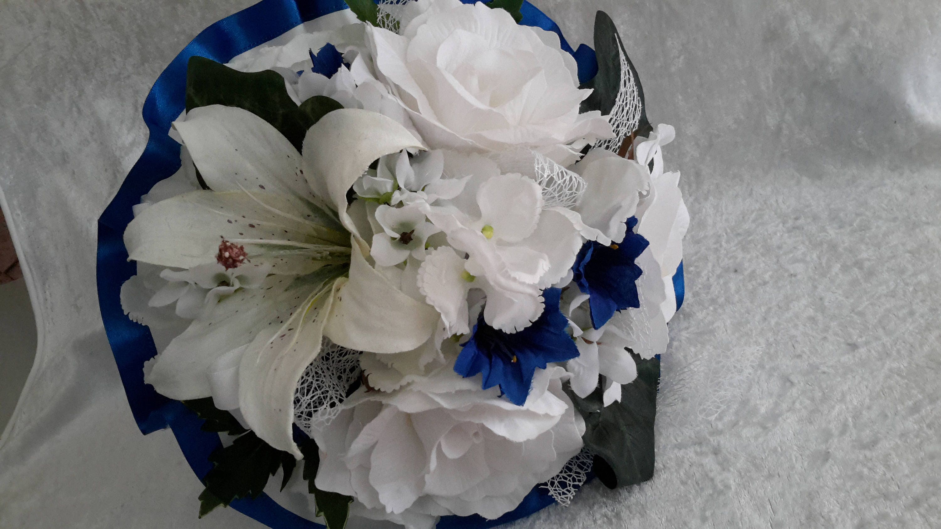Bouquet bleu royal - Etsy France