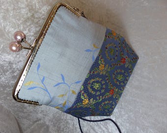 sac en soie et tissu vintage brocard